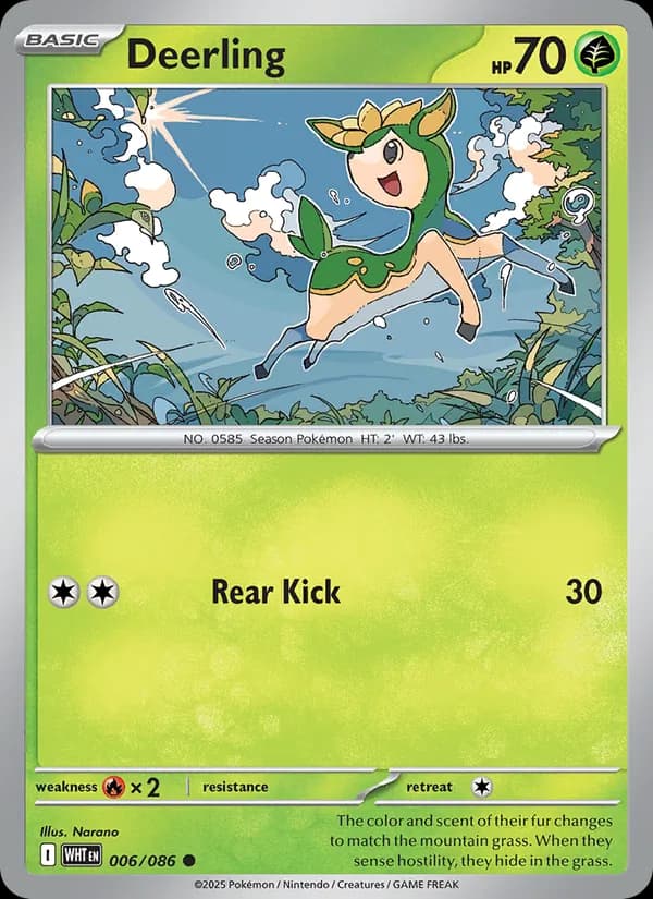 Deerling, catalogue front