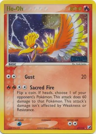 Ho-Oh, catalogue front