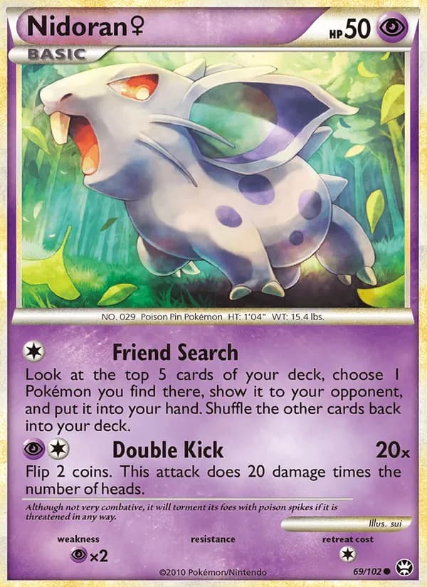 Nidoran ♀, catalogue front
