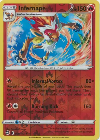 Infernape, catalogue front