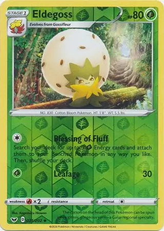 Eldegoss, catalogue front