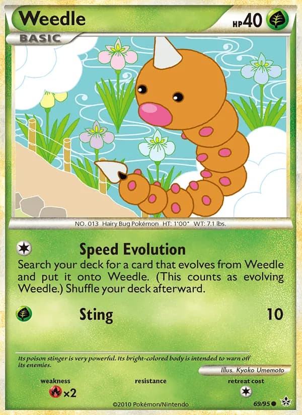 Weedle, catalogue front