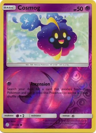 Cosmog, catalogue front