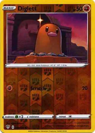 Diglett, catalogue front