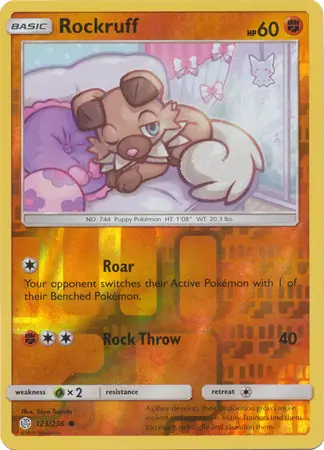 Rockruff, catalogue front
