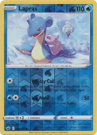 Lapras, catalogue front