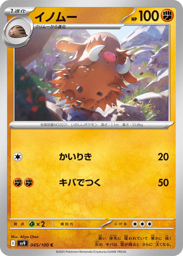 Piloswine, catalogue front
