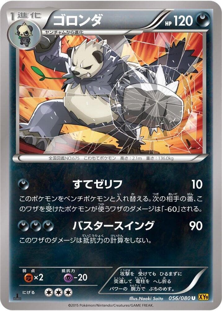 Pangoro 1st Edition, catalogue front