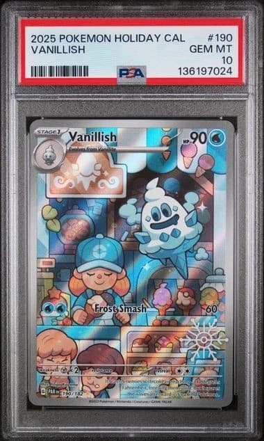 Vanillish #190 (2025 Pokemon Holiday Calendar)