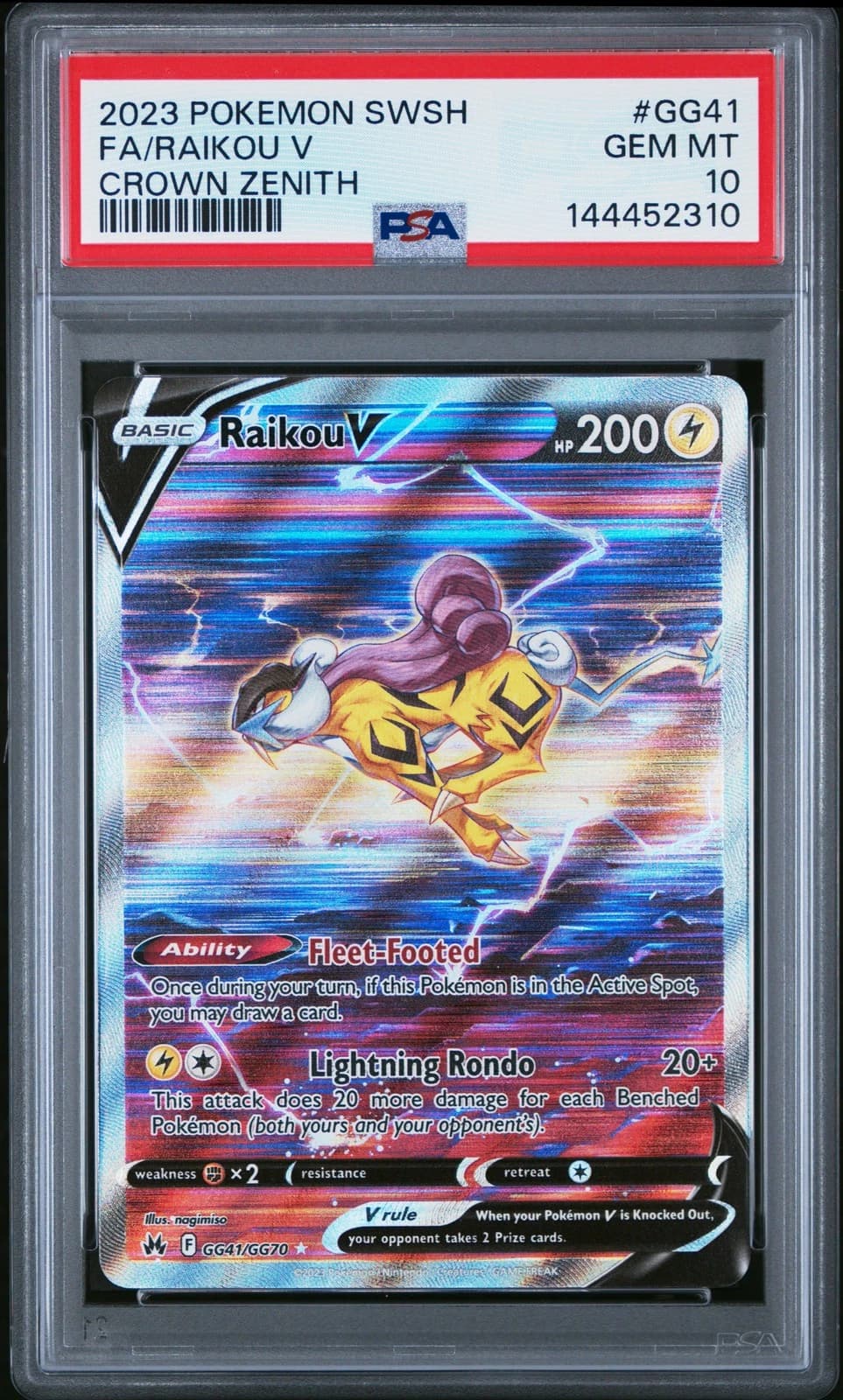 Raikou V #GG41 (Crown Zenith)