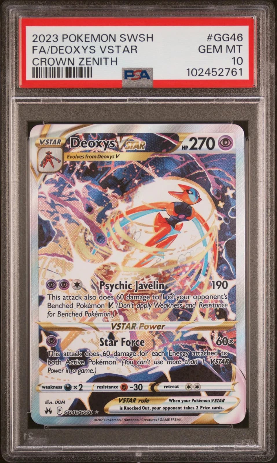 Deoxys VSTAR #GG46 (Crown Zenith)