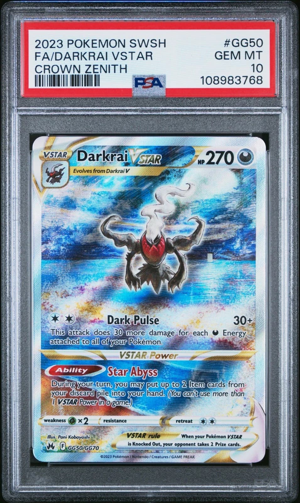 Darkrai VSTAR #GG50 (Crown Zenith)