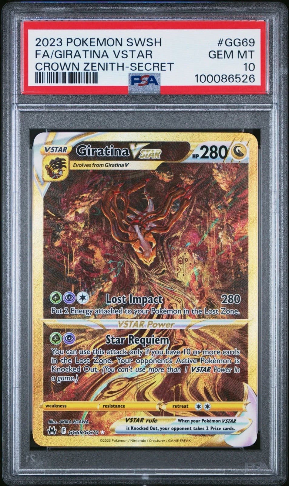 Giratina VSTAR #GG69 (Crown Zenith Secret)
