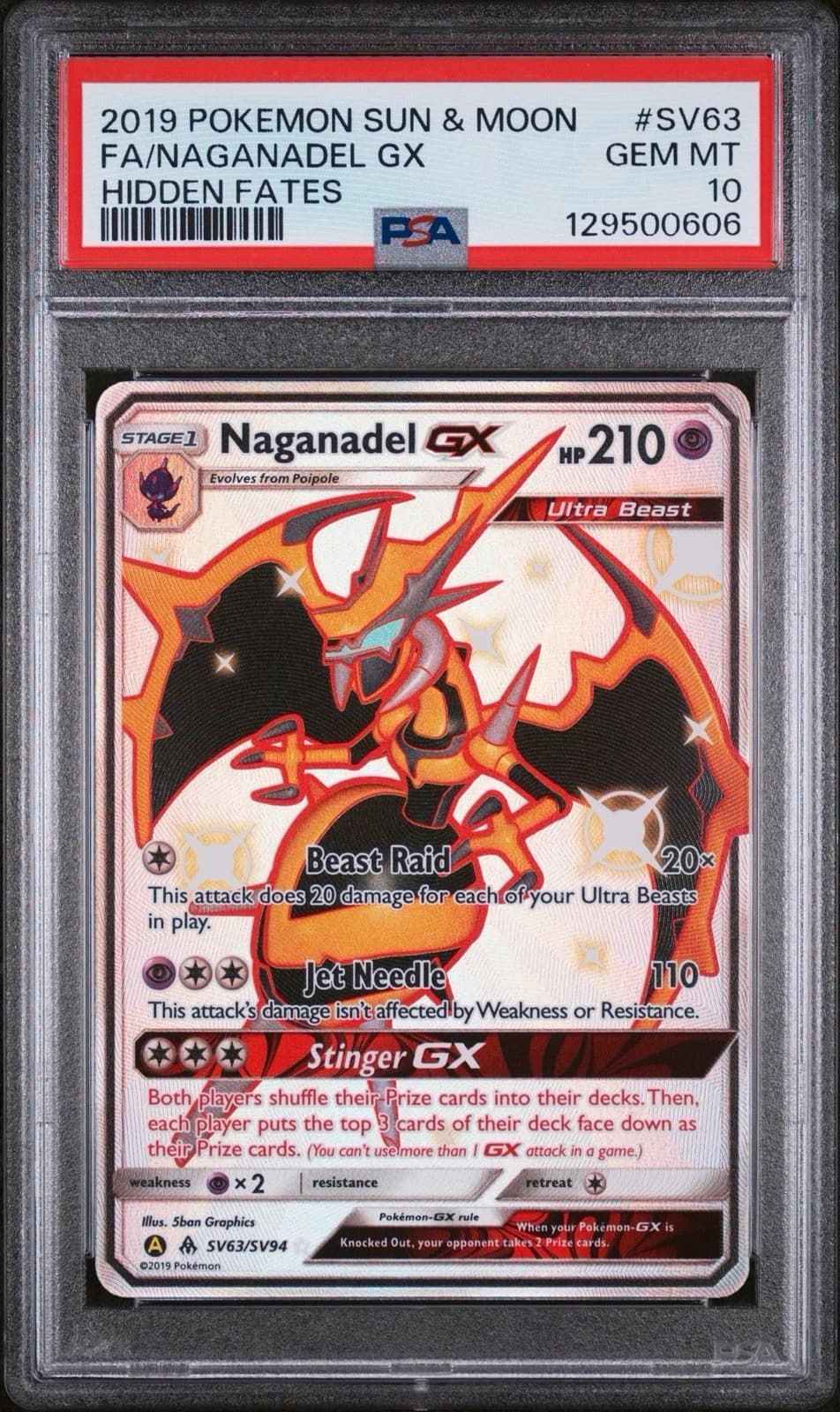 Naganadel GX #SV63 (Hidden Fates)