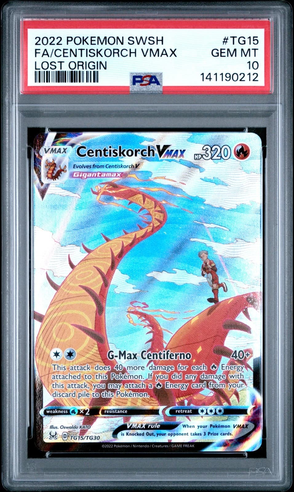 Centiskorch VMAX #TG15 (Lost Origin)