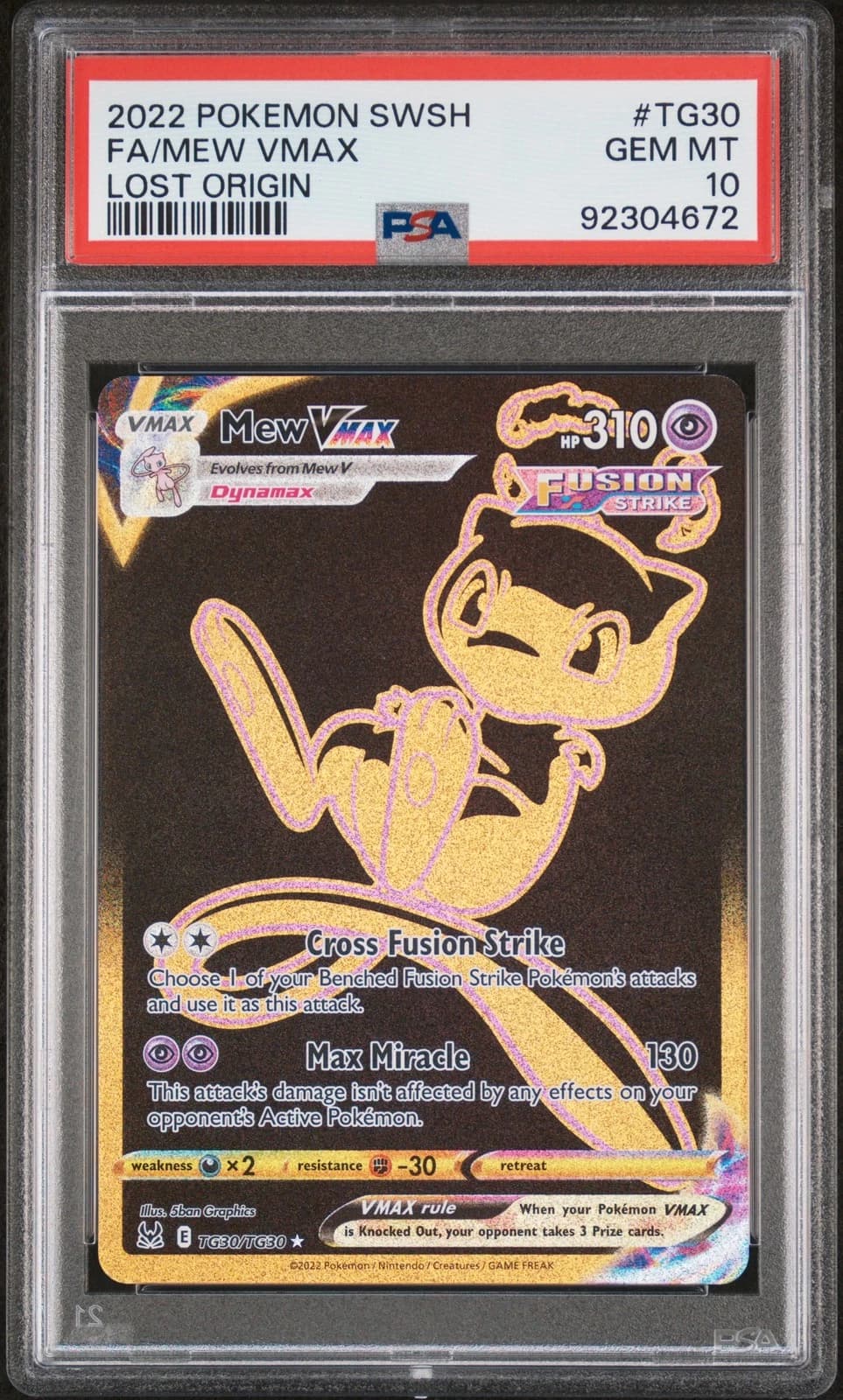 Mew VMAX #TG30 (Lost Origin)