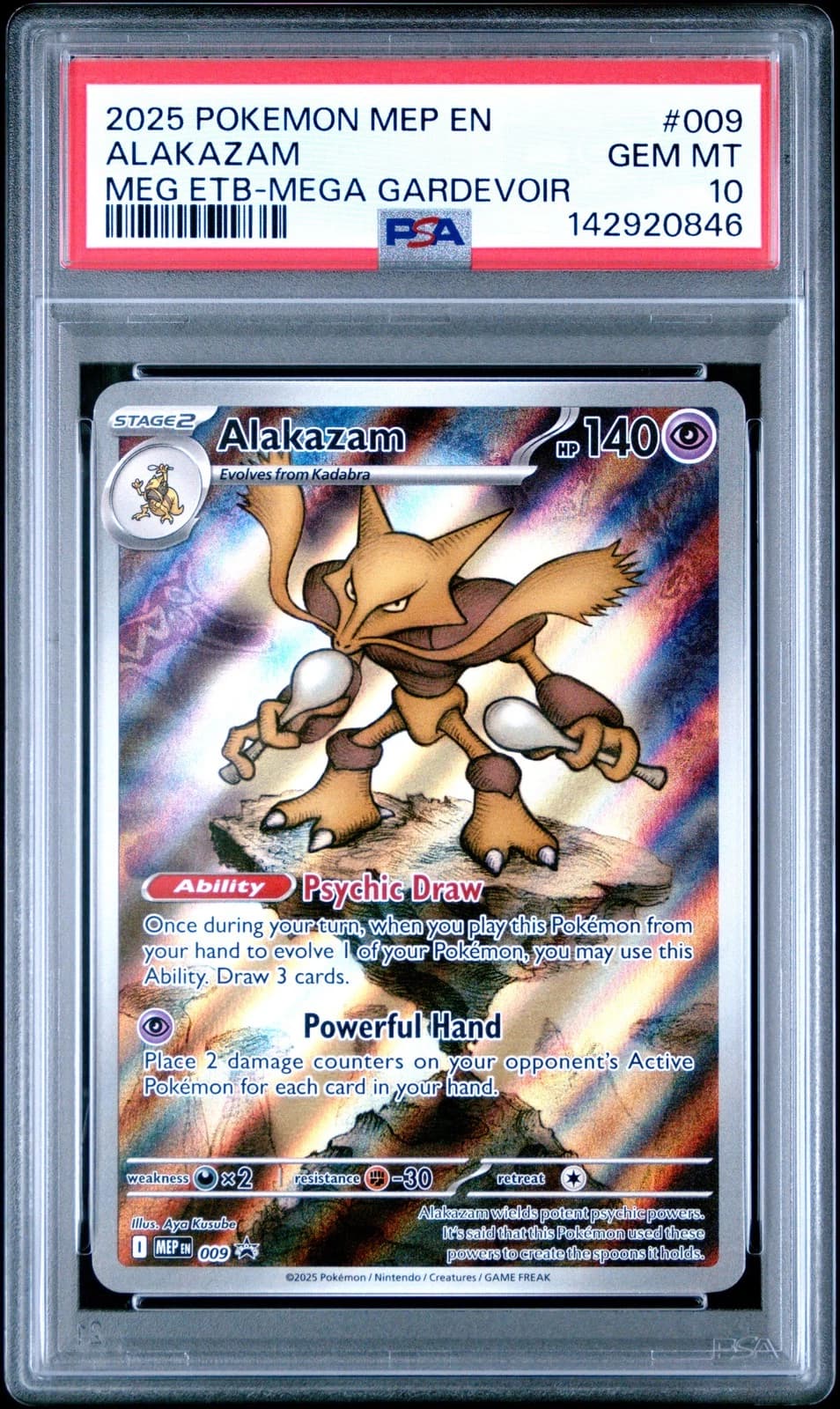 Alakazam #009 (Mega Evolution ETB Mega Gardevoir)
