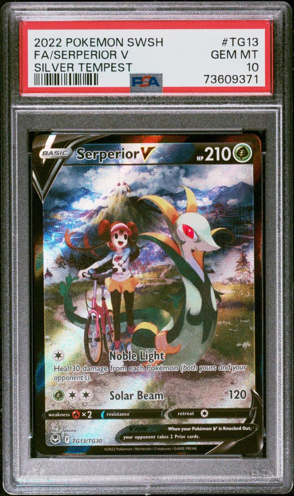 Serperior V #TG13 (Silver Tempest)