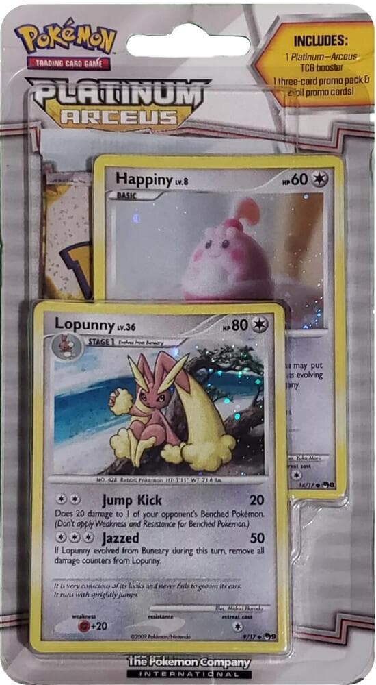 Arceus Blister Pack Happiny Lopunny