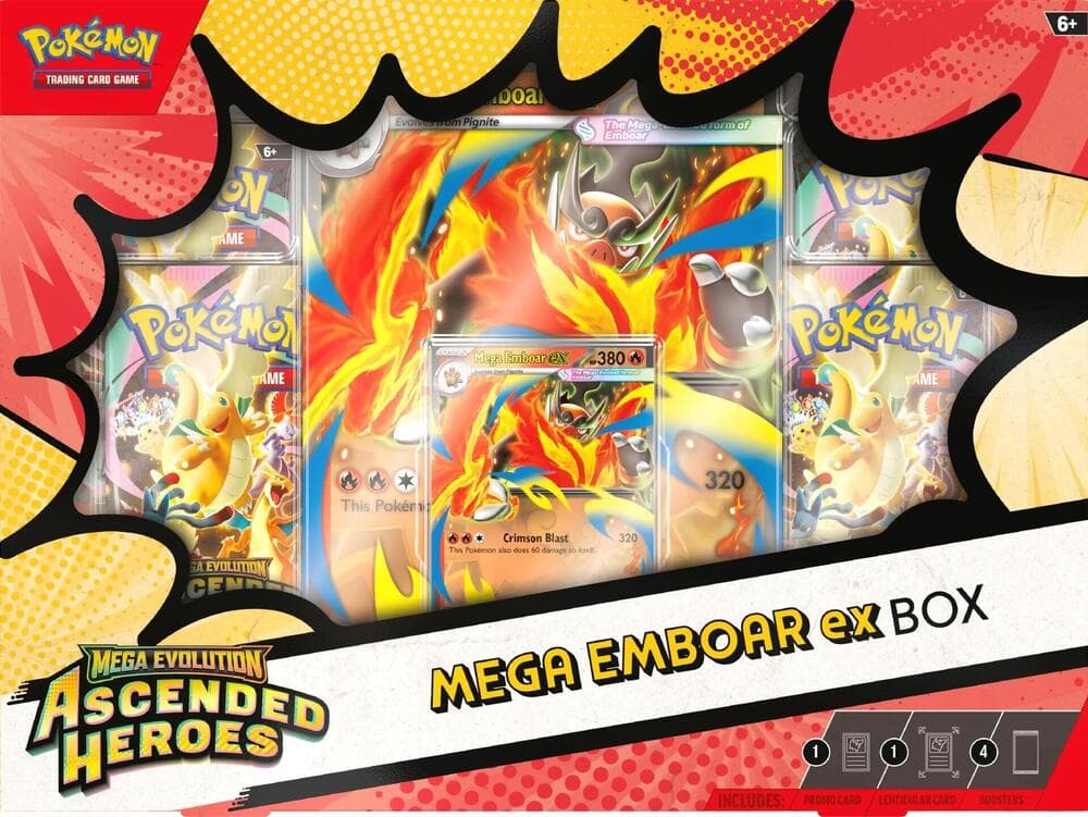 Ascended Heroes Mega Emboar Ex Box