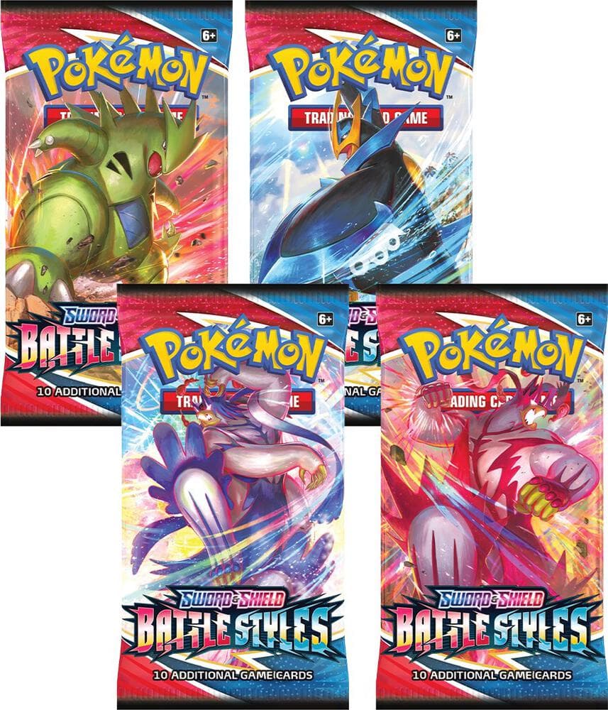 Battle Styles Booster Pack Art Bundle Set Of 4