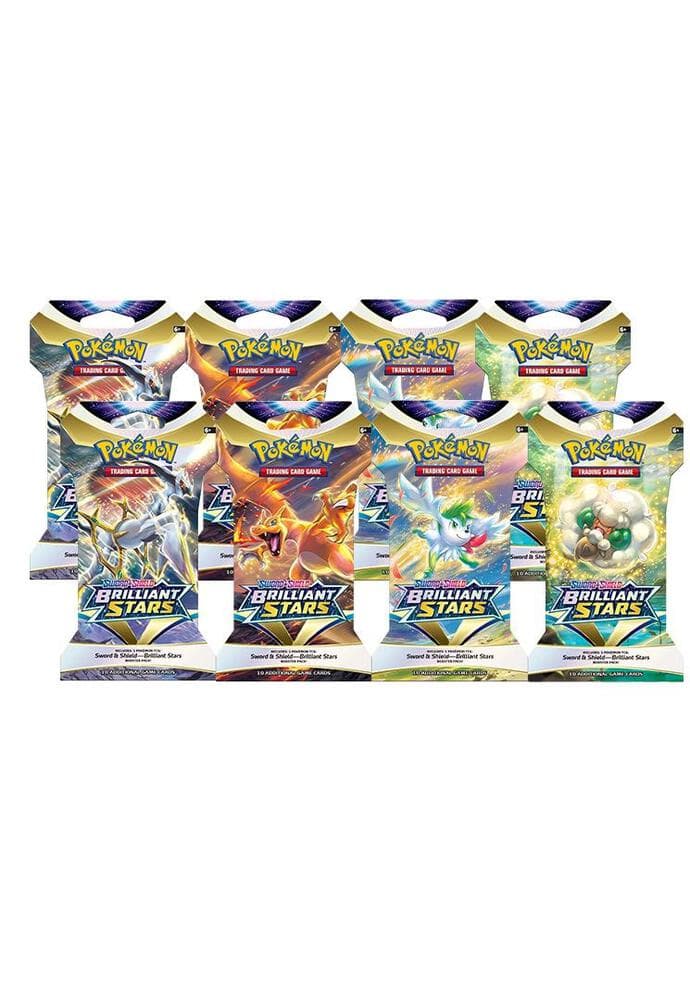 Brilliant Stars Sleeved Booster Pack Bundle Set Of 8