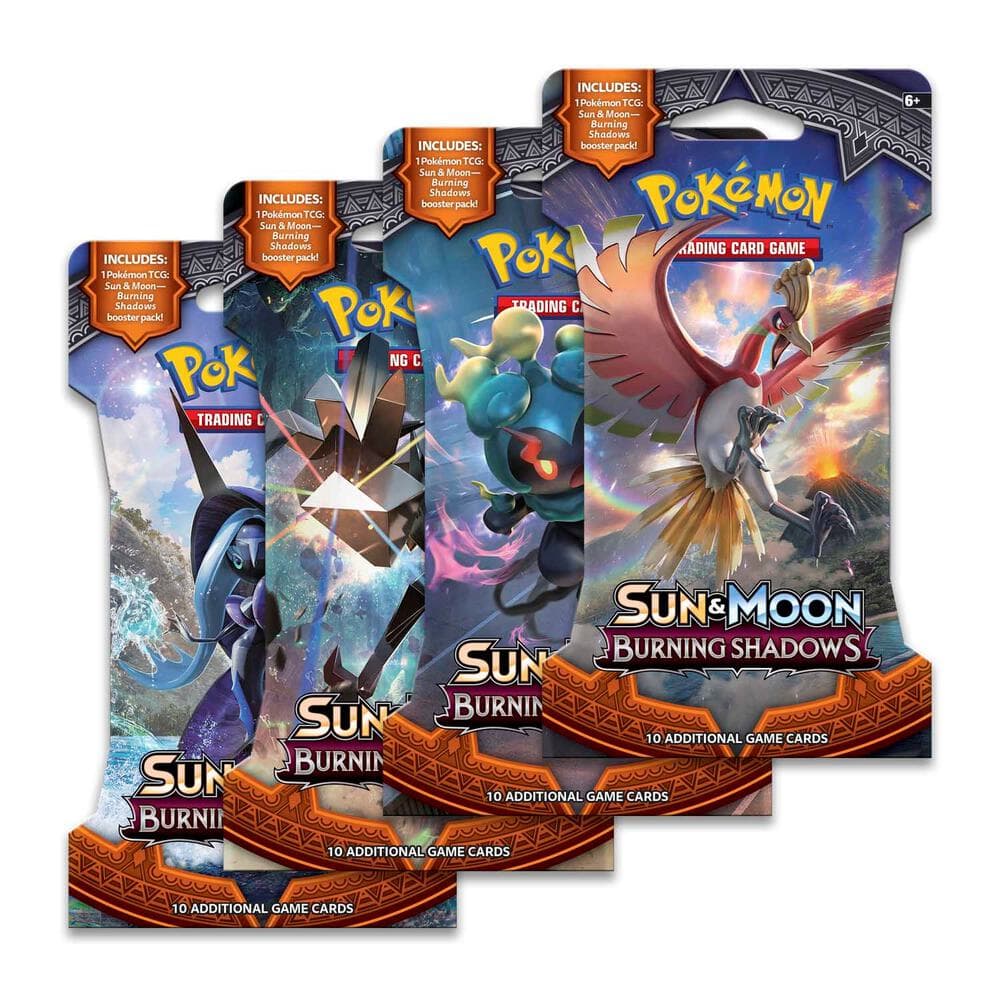 Burning Shadows Sleeved Booster Pack Art Bundle Set Of 4
