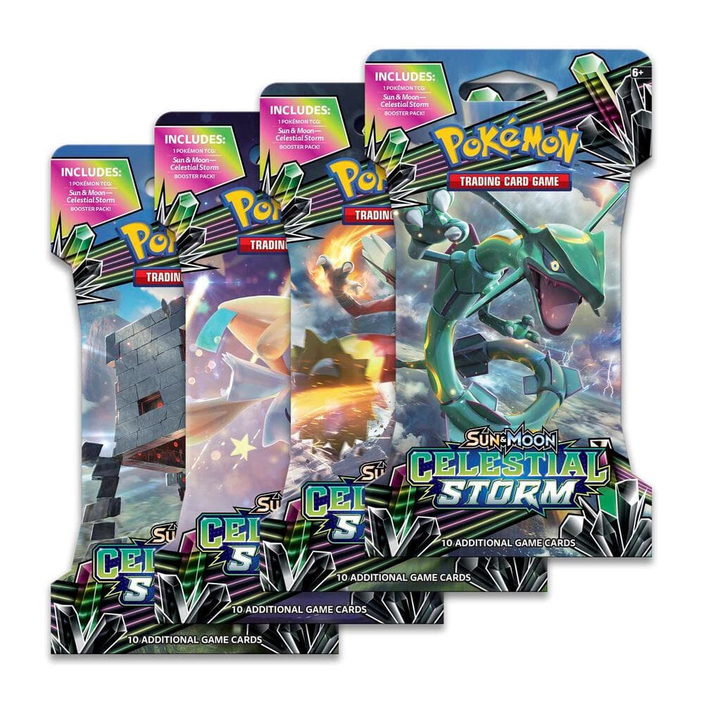 Celestial Storm Sleeved Booster Pack Art Bundle Set Of 4