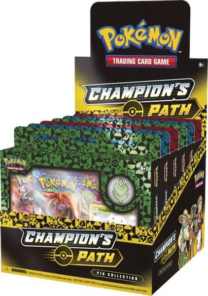 Champion's Path Pin Collection Display Turffield Hulbury Motostoke Gyms
