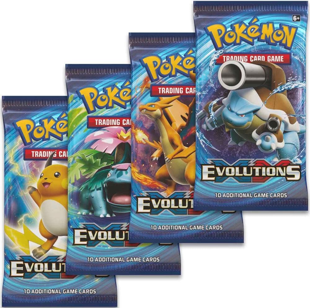 Evolutions Booster Pack Art Bundle Set Of 4