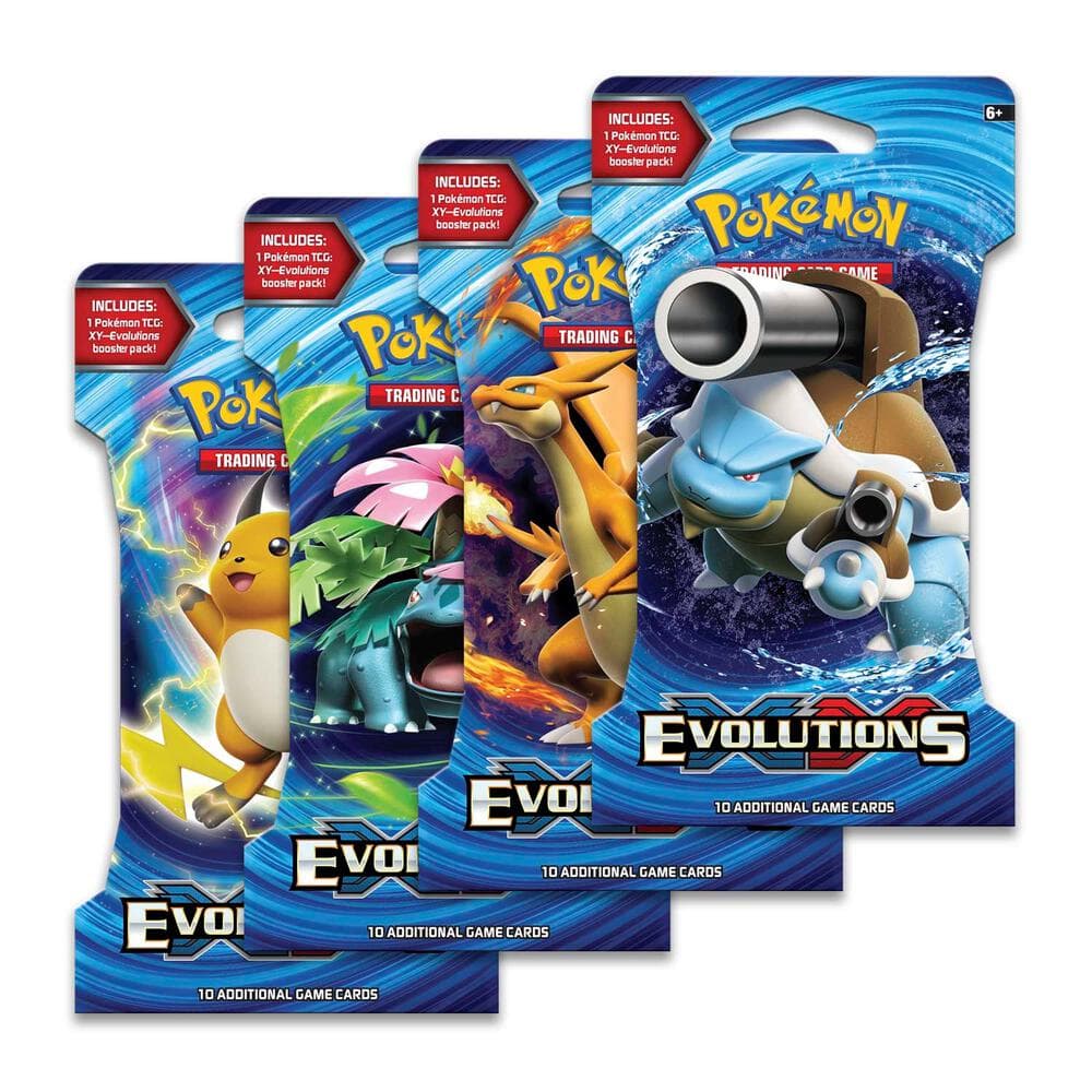 Evolutions Sleeved Booster Pack Art Bundle Set Of 4
