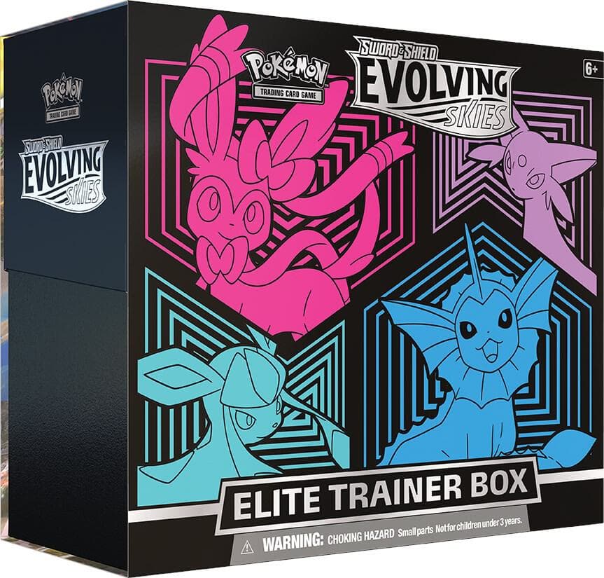 Evolving Skies Elite Trainer Box Glaceonvaporeonsylveonespeon