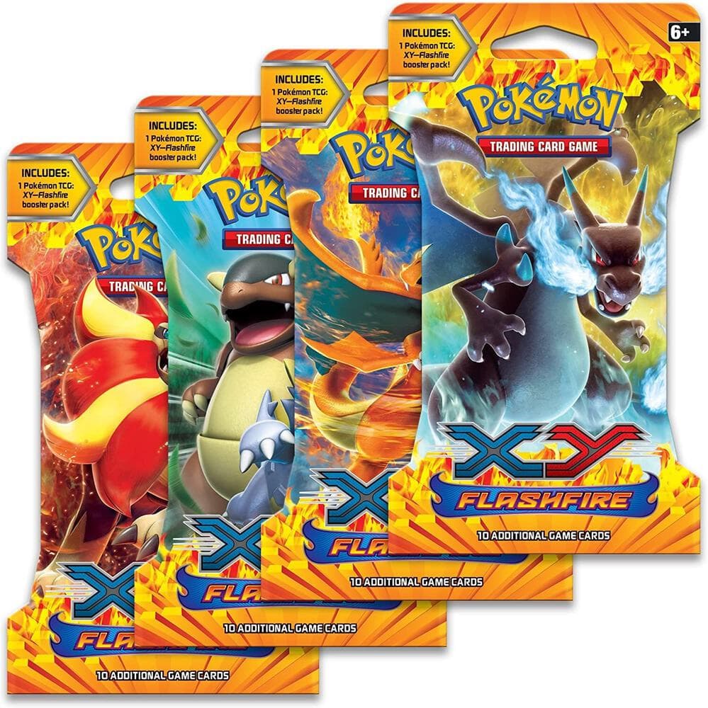 Flashfire Sleeved Booster Pack Art Bundle Set Of 4