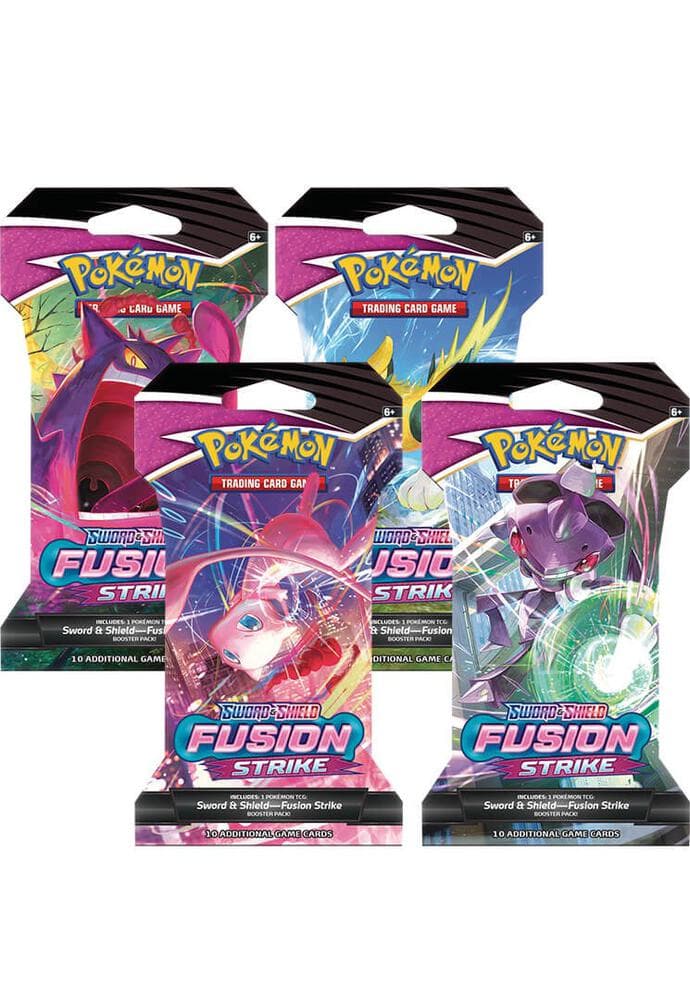 Fusion Strike Sleeved Booster Pack Art Bundle Set Of 4