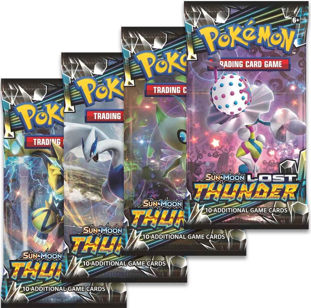 Lost Thunder Booster Pack Art Bundle Set Of 4