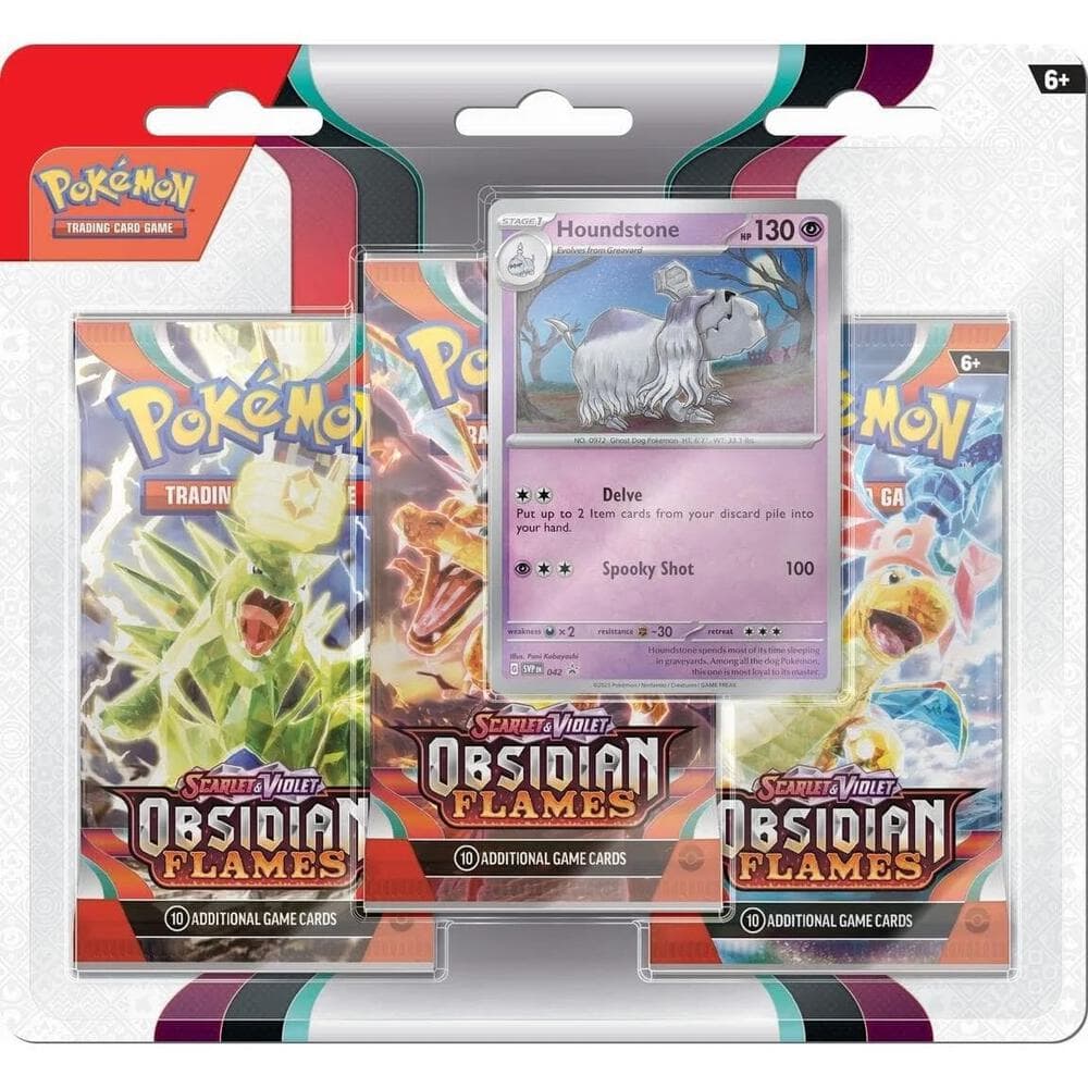 Obsidian Flames 3 Pack Blister Houndstone