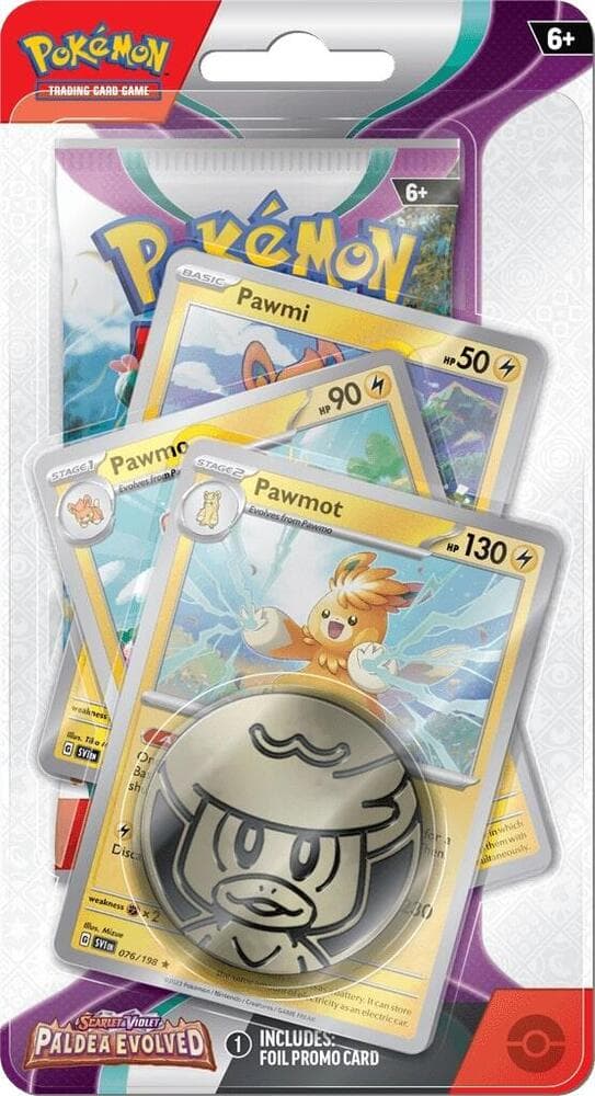 Paldea Evolved Premium Checklane Blister Pawmot