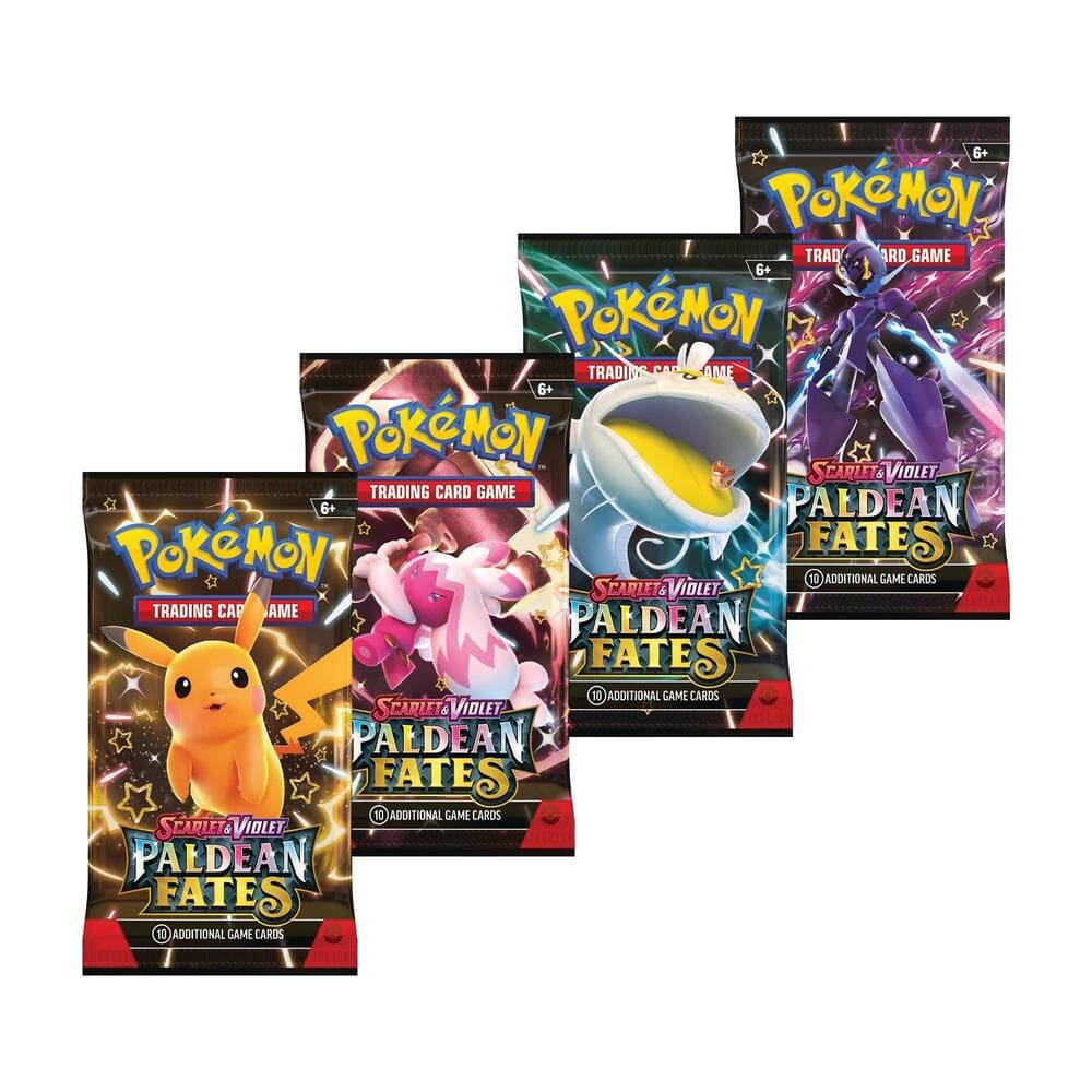 Paldean Fates Booster Pack Art Bundle Set Of 4