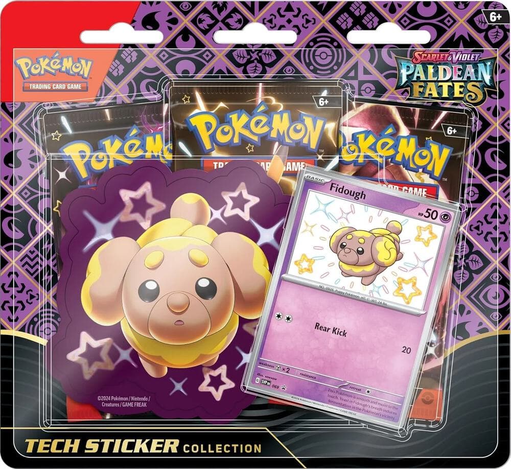 Paldean Fates Tech Sticker Collection Fidough