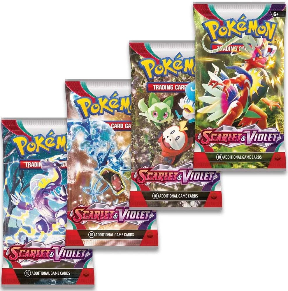 Scarlet & Violet Booster Pack Art Bundle Set Of 4