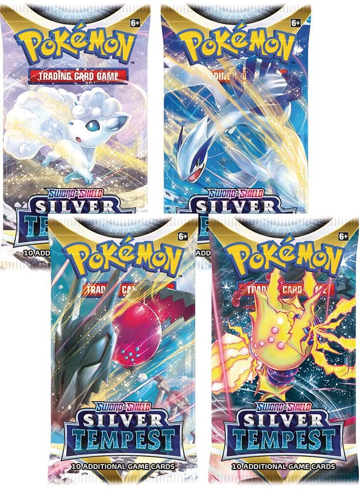 Silver Tempest Booster Pack Art Bundle Set Of 4