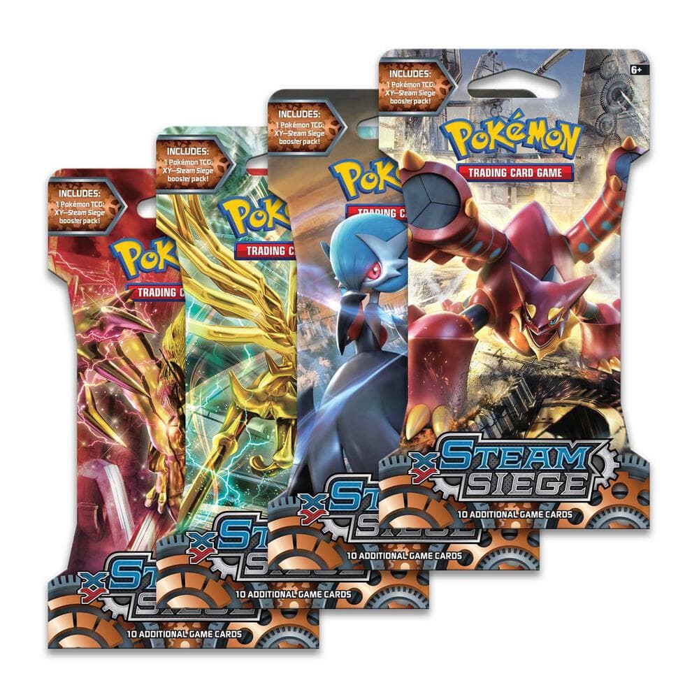 Steam Siege Sleeved Booster Pack Art Bundle Set Of 4