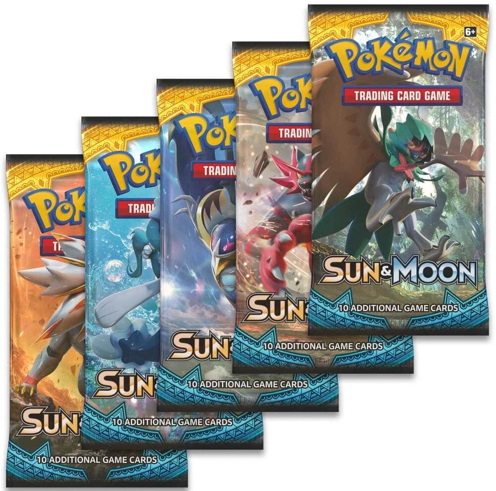 Sun & Moon Booster Pack Art Bundle Set Of 5