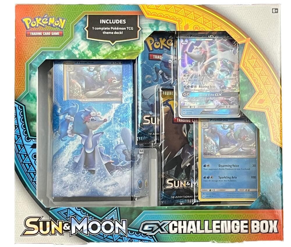 Sun & Moon Gx Challenge Box Primarina