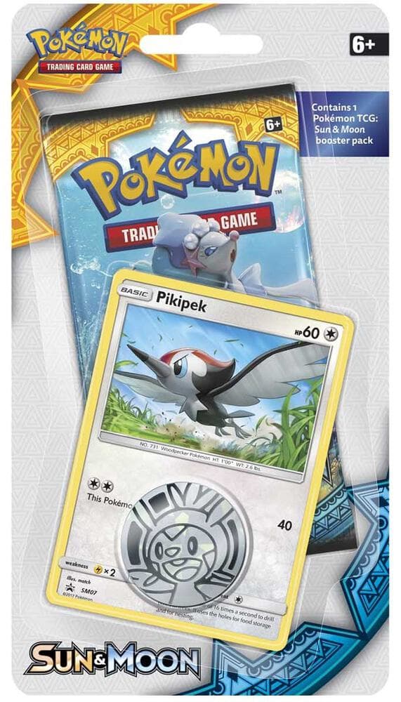 Sun & Moon Single Blister Pack Pikipek