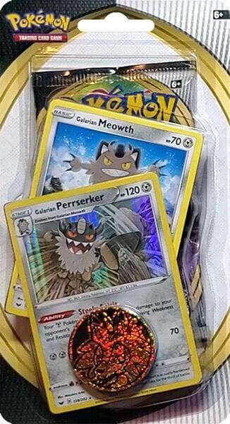 Sword & Shield Single Blister Pack Galarian Meowth Galarian Perrserker