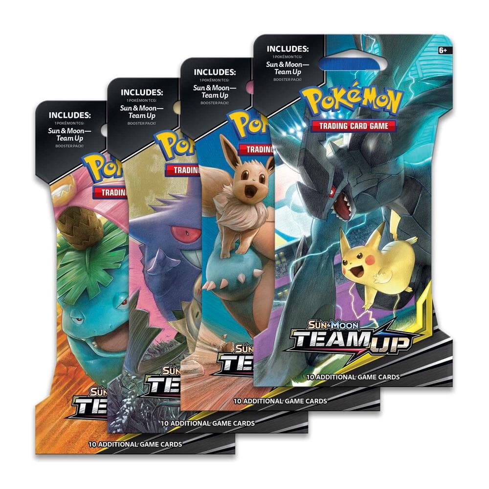Team Up Sleeved Booster Pack Art Bundle Set Of 4