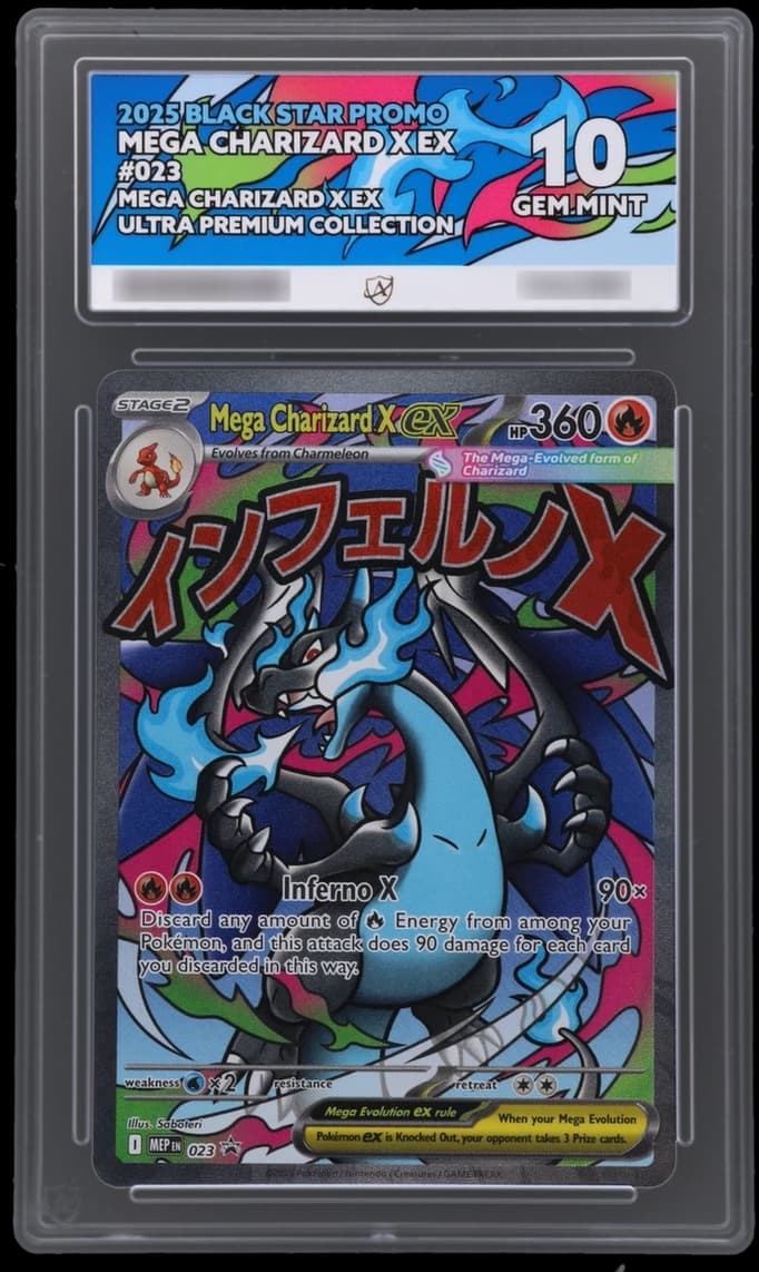 Mega Charizard X ex, ACE 10 slab