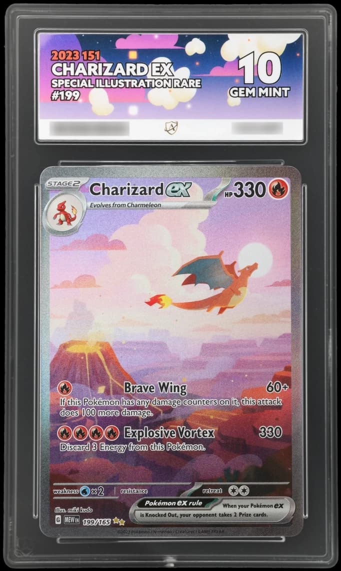 Charizard ex, ACE 10 slab
