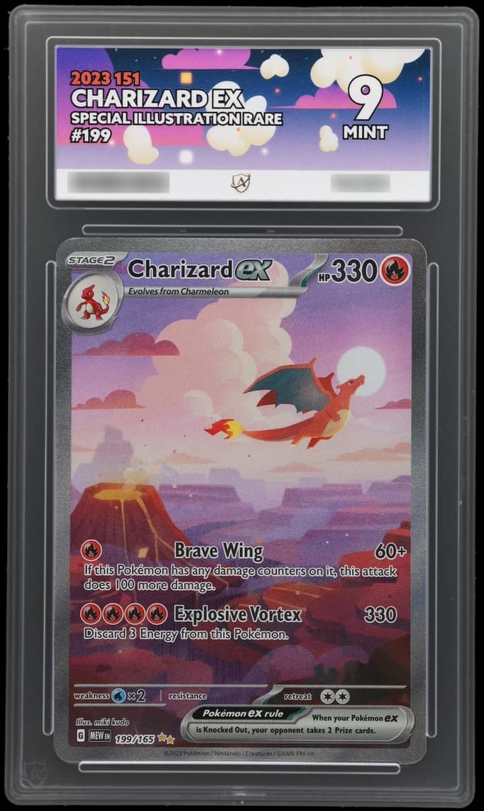 Charizard ex, ACE 9 slab